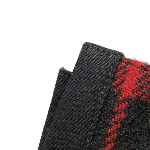 SAINT LAURENT PARIS Noe N/S tote bag Red Black Tweeds Canvas Leather 622-071625 - Picture 8 of 13